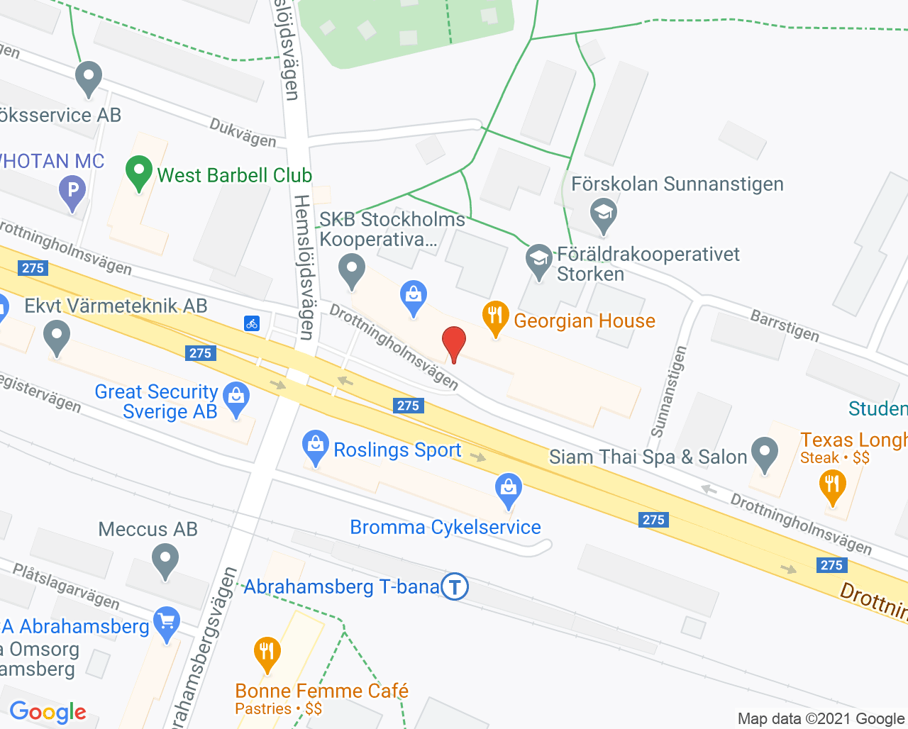 Karta till Eksemmottagning