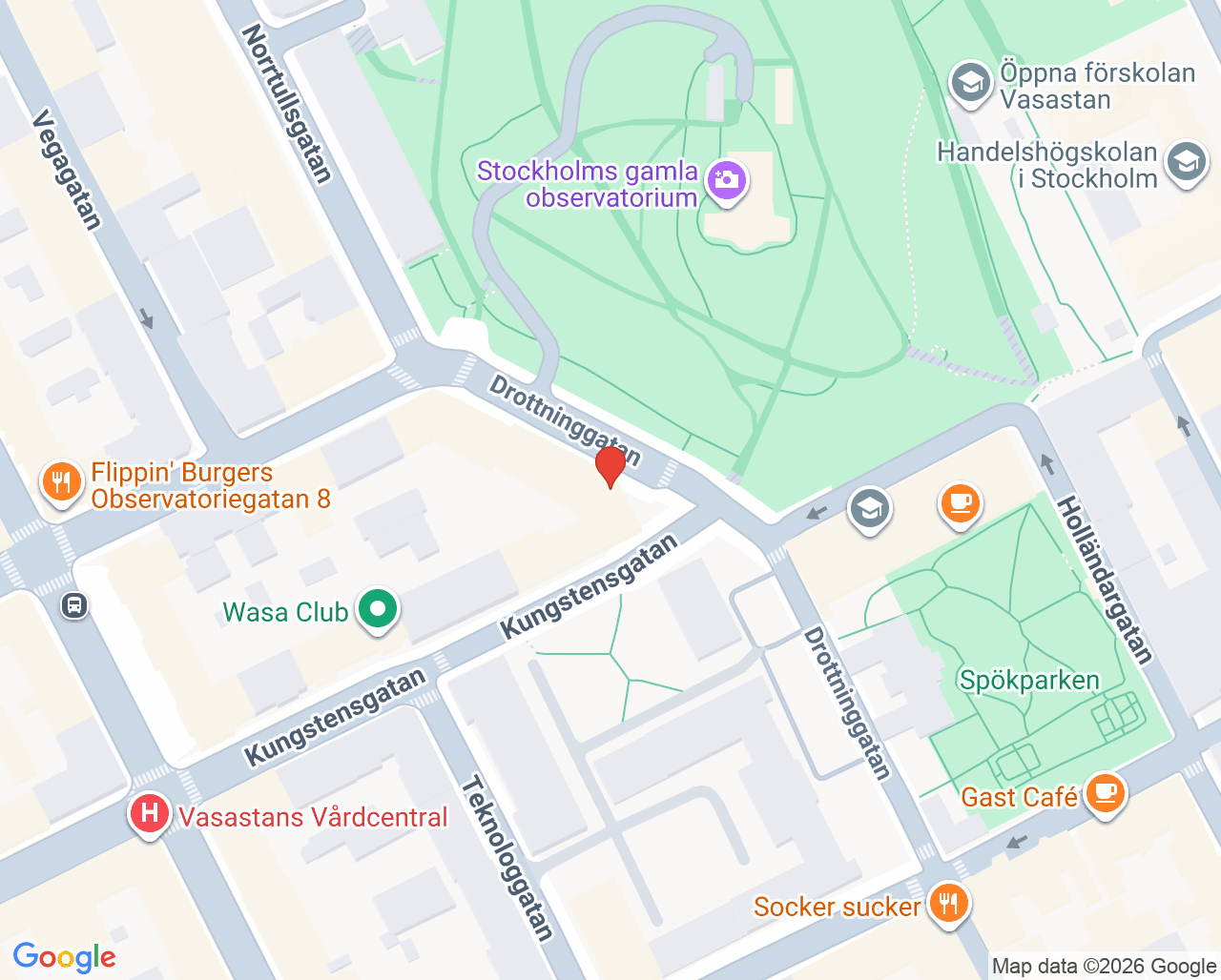 Karta till UroMedical Urologi Stockholm