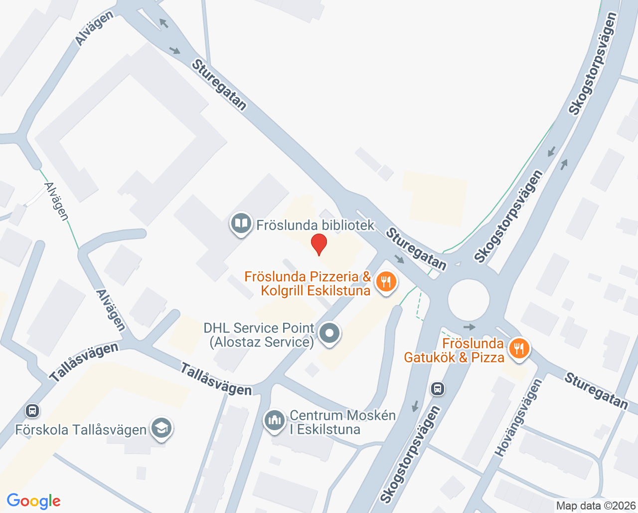 Karta till Barnavårdscentralen Vårdcentralen Fröslunda Eskilstuna, Eskilstuna