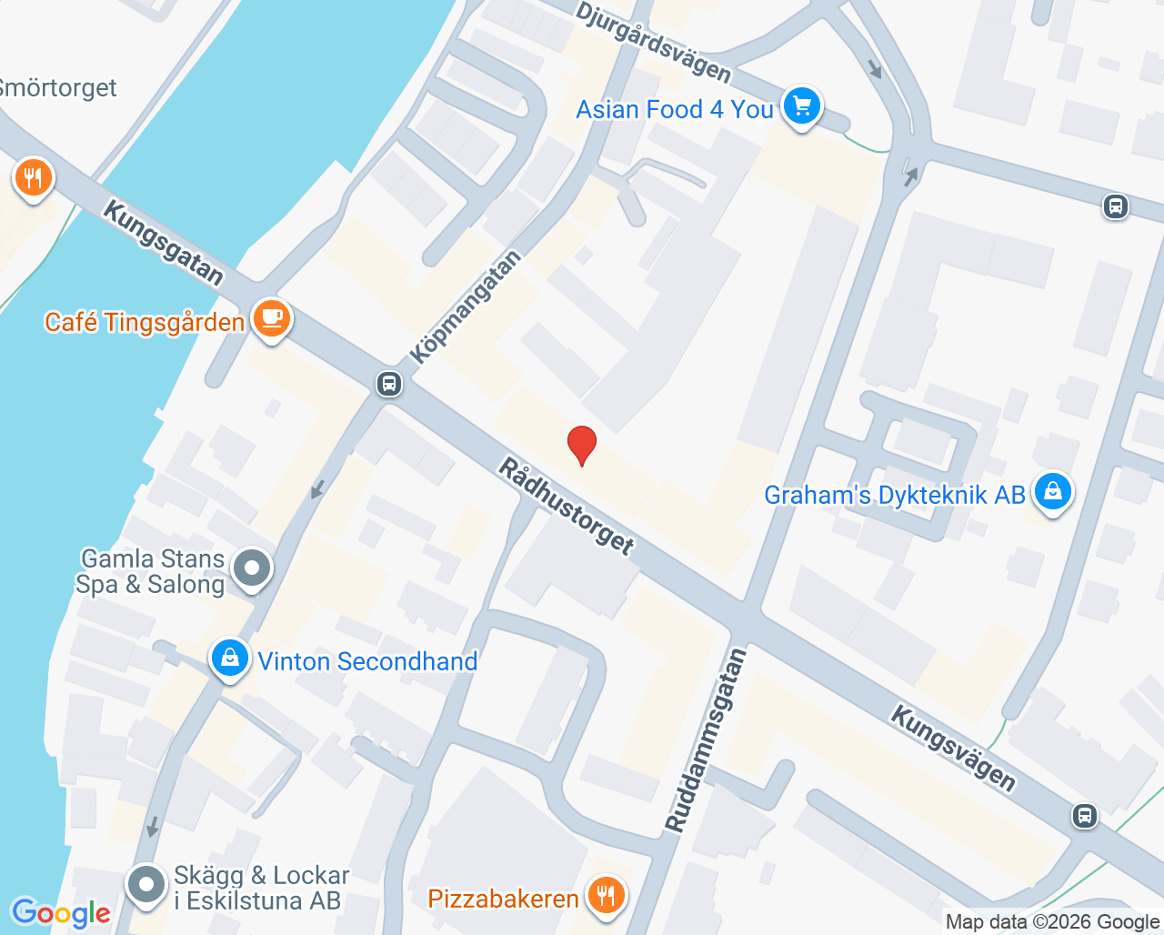 Karta till Urologi Sörmland, Eskilstuna