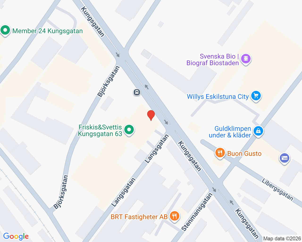Karta till Jens Carlsson Eskilstuna Sport & Rehab, Eskilstuna
