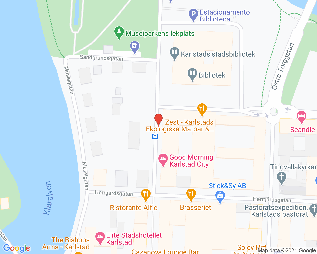 Karta till Provtagning vårdcentralen Gripen Karlstad