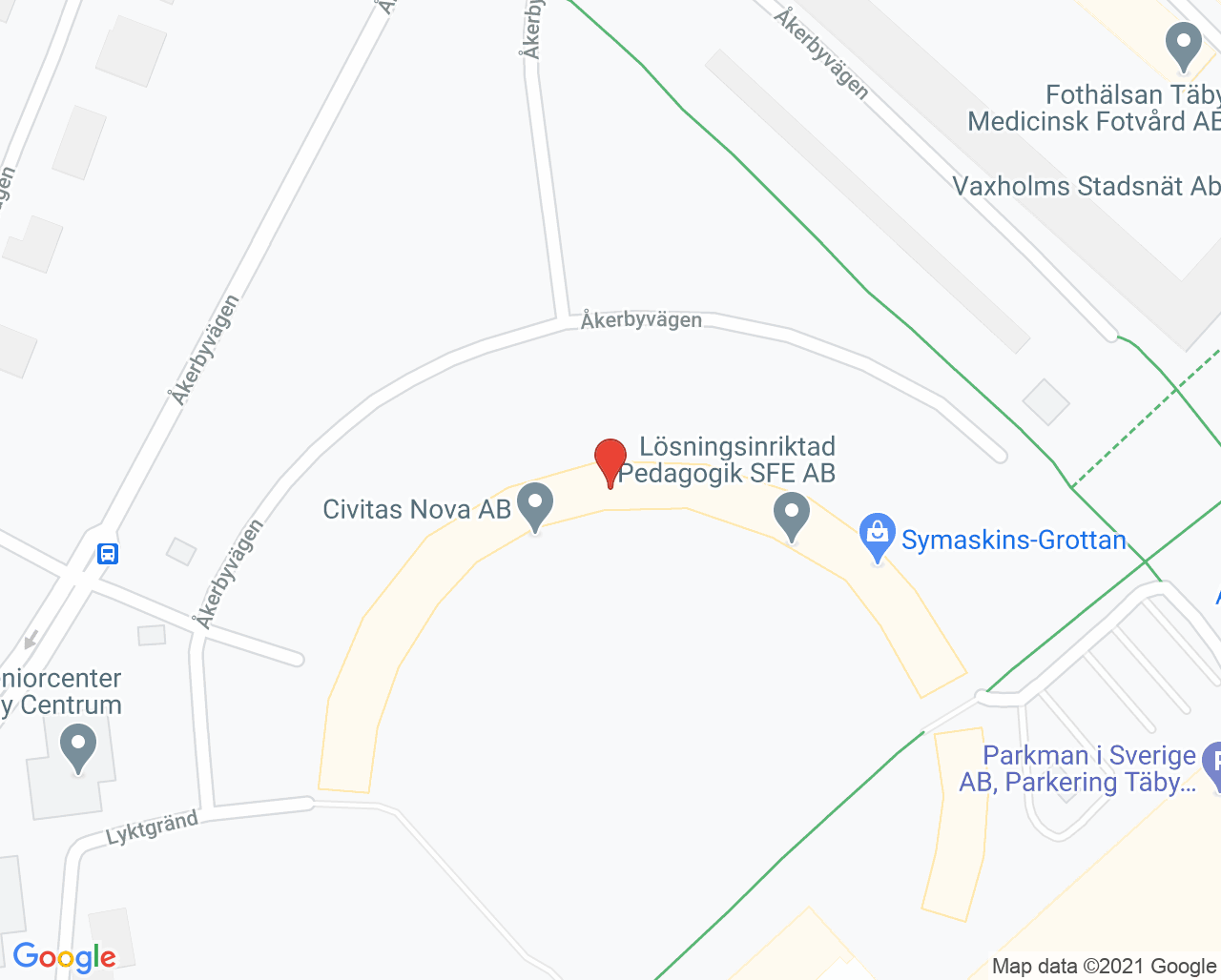 Karta till Tandläkare Carolina Bergelius - Carolinas Tandvärkstad, Täby