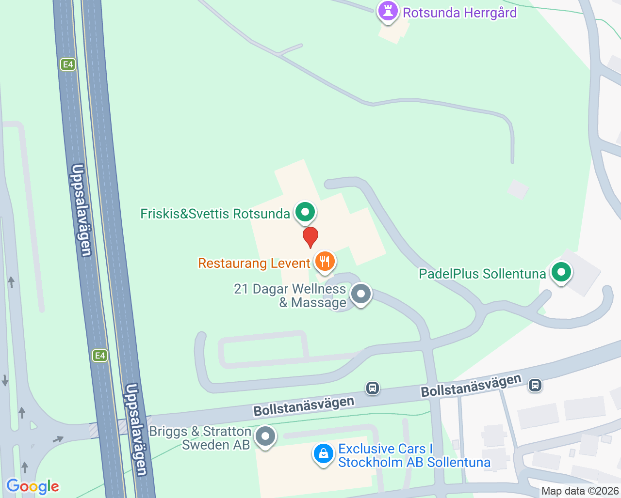 Karta till Rotsunda Vårdcentral, Sollentuna