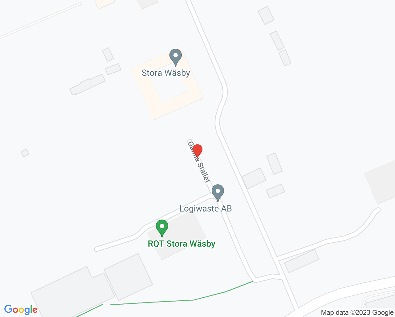 Karta till PTJ Stora Wäsby Vårdcentral