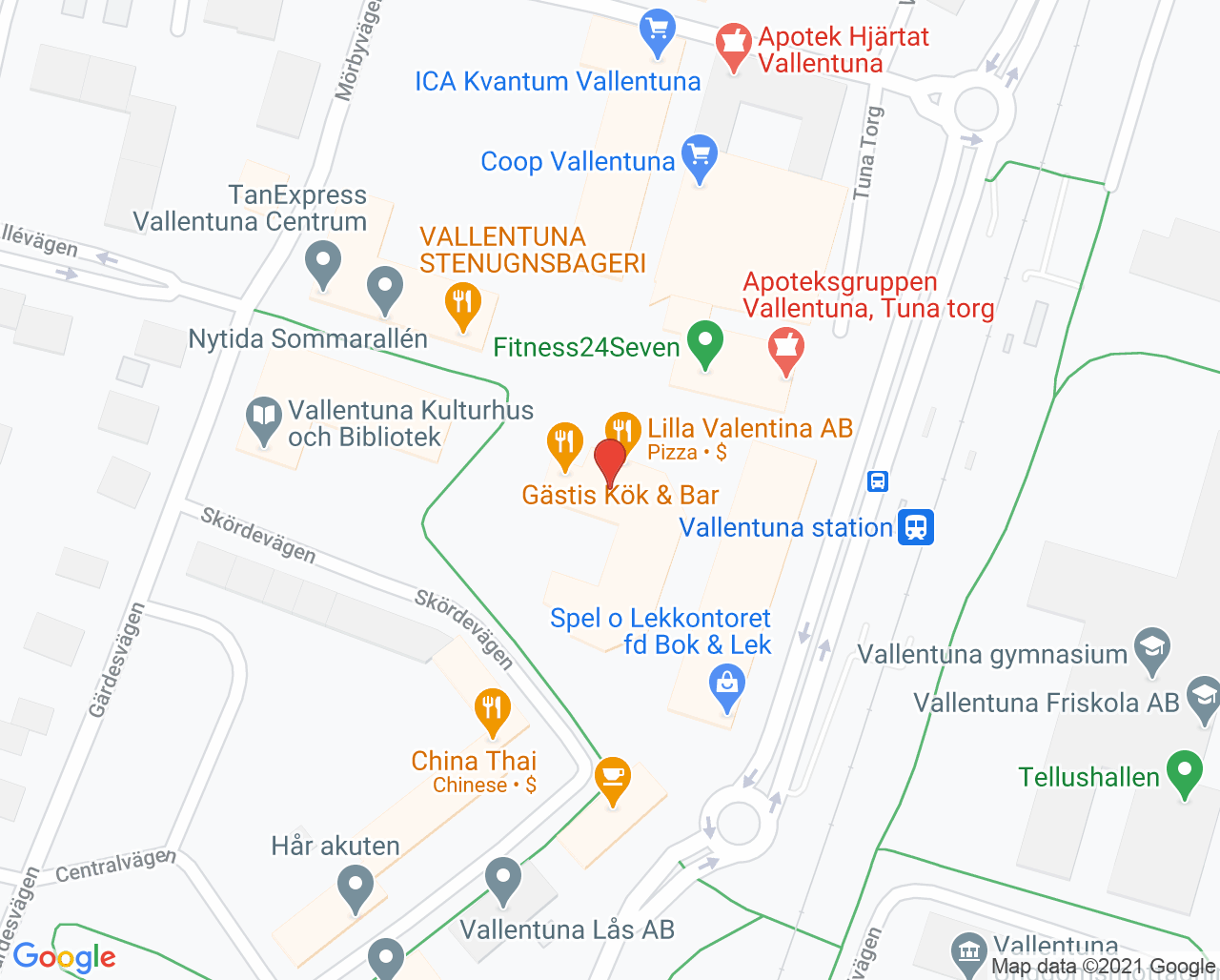 Karta till Christina Malmgren  CM Tandklinik
