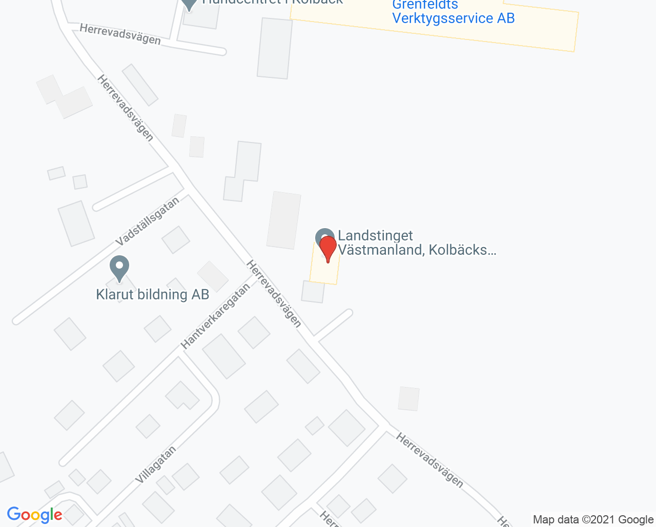 Karta till Kolbäck vaccinationsmottagning
