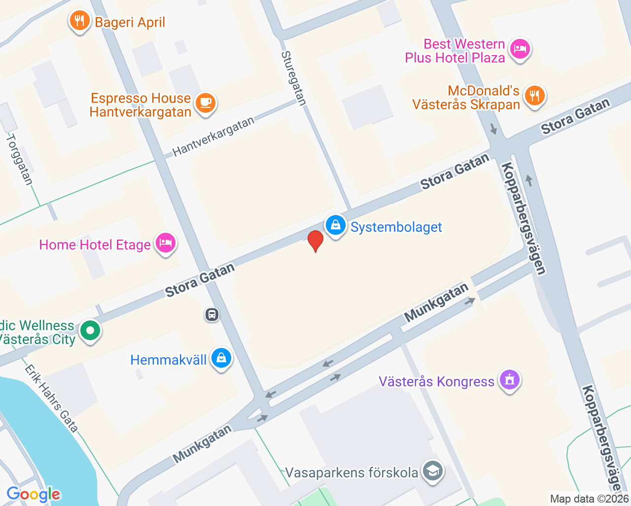 Karta till Vista tandvård AB