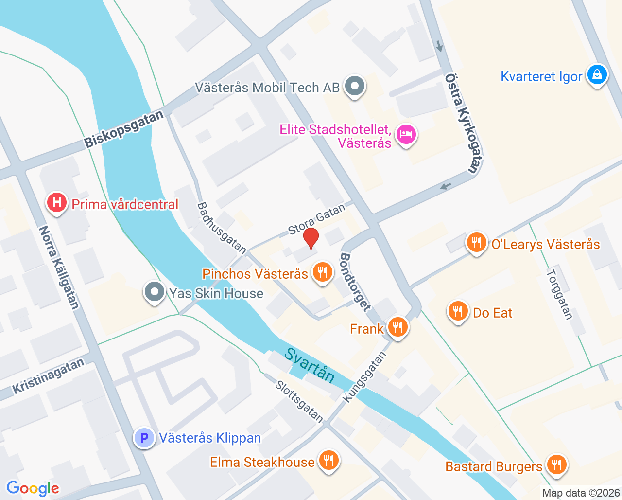 Karta till Tandläkare Magnus Sturebrand AB
