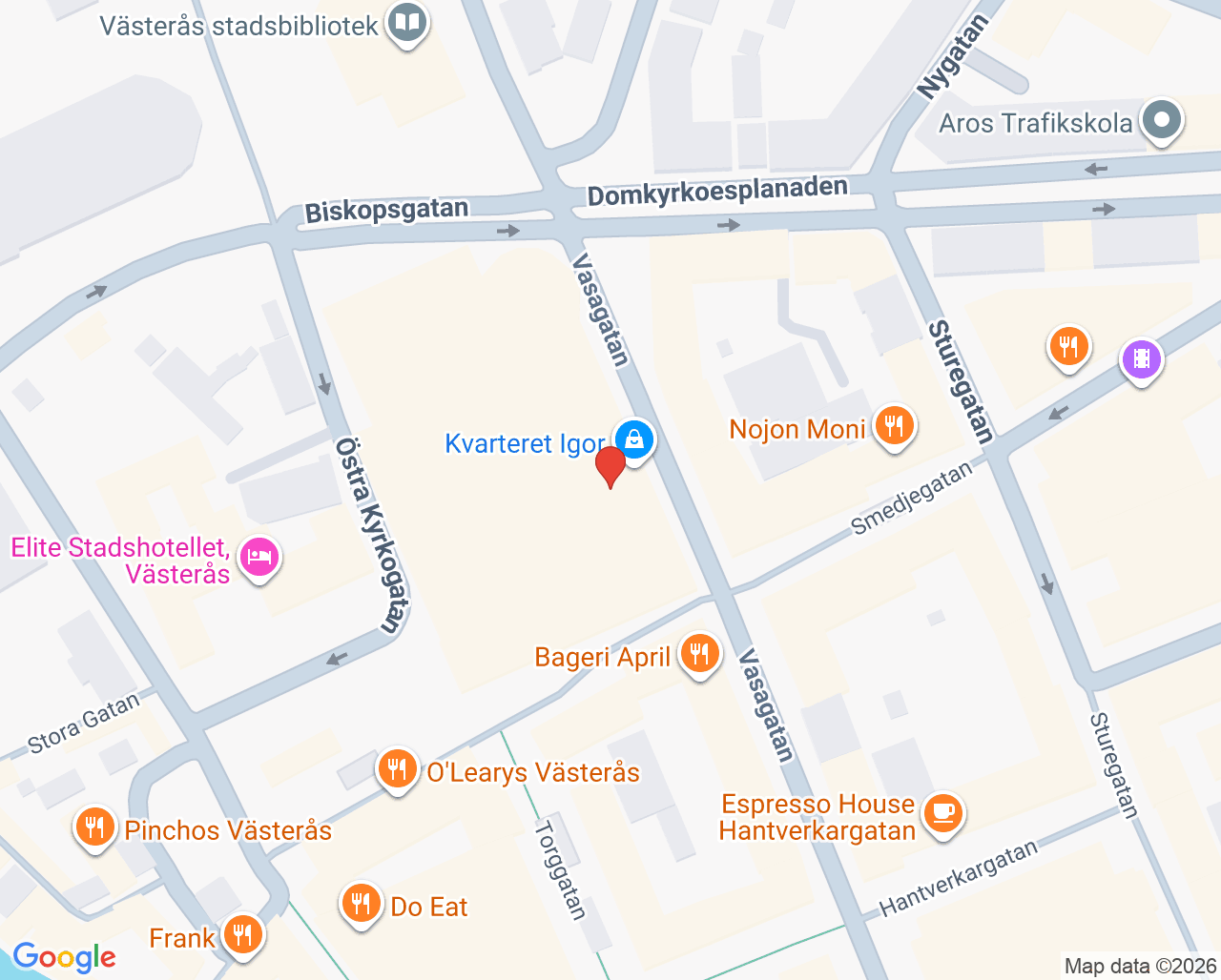 Karta till Zeen Tandklinik, Västerås