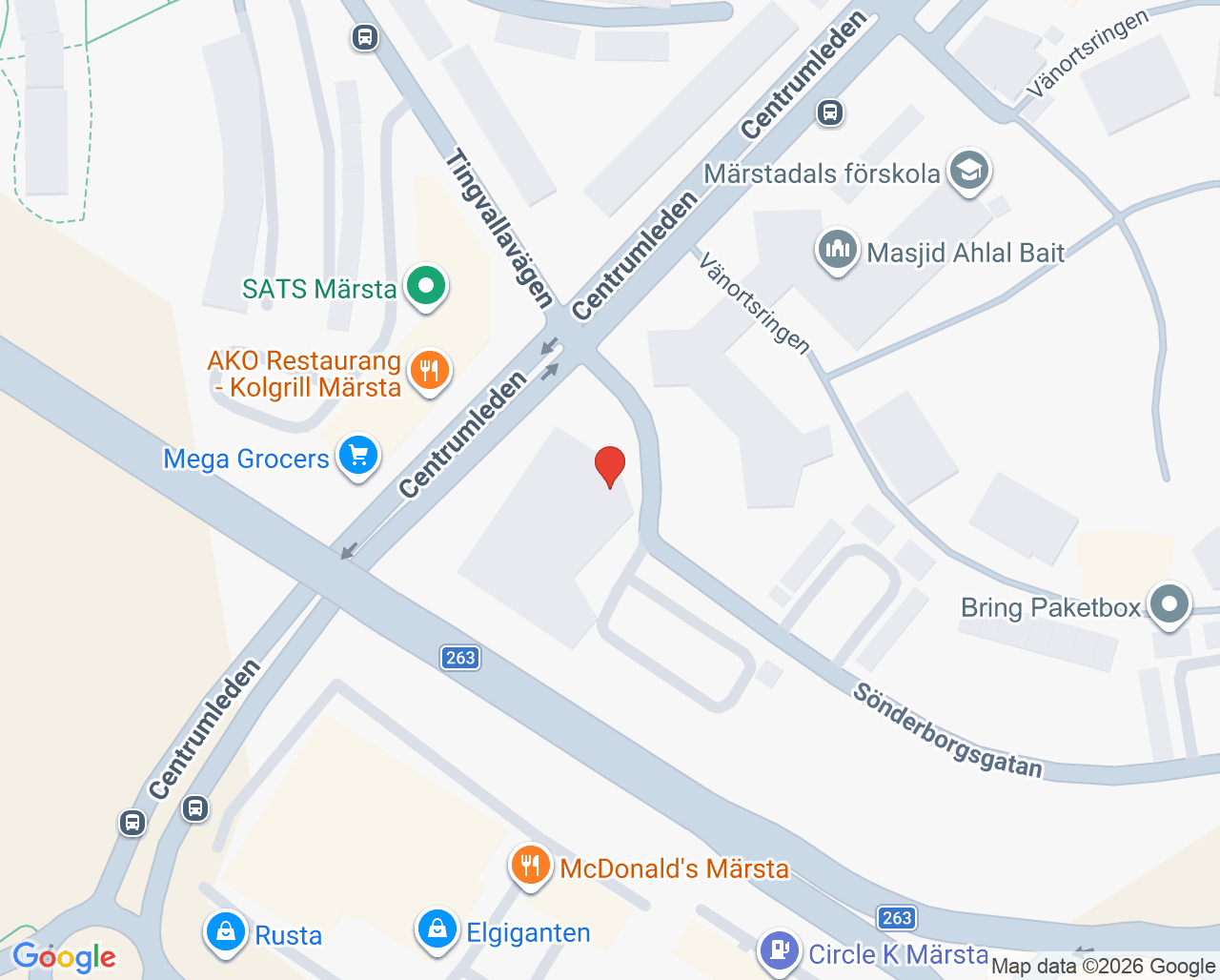 Karta till Märstadal Tandvård Samuel Svärd, Märsta