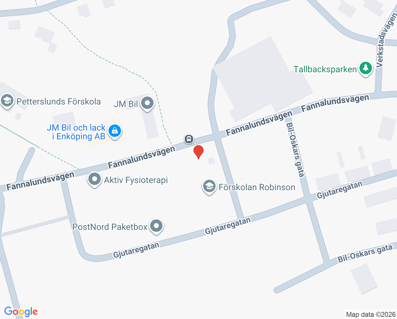 Karta till Harriets fotvård och hälsa, Enköping