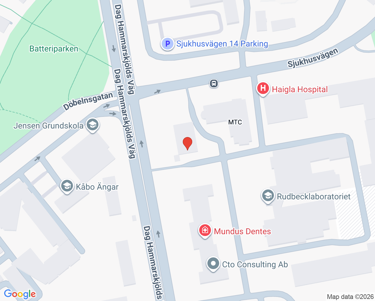 Karta till ForMotion Ortopedteknik Uppsala