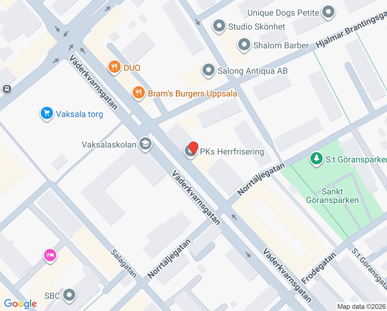 Karta till Fålhagen Tandvård