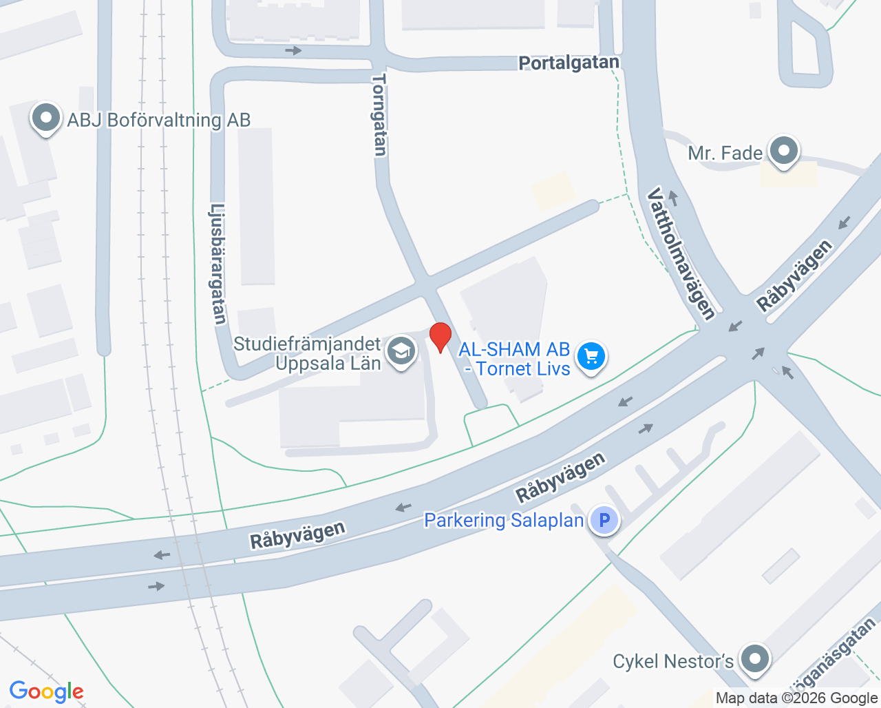 Karta till Uppsala Tandläkeri