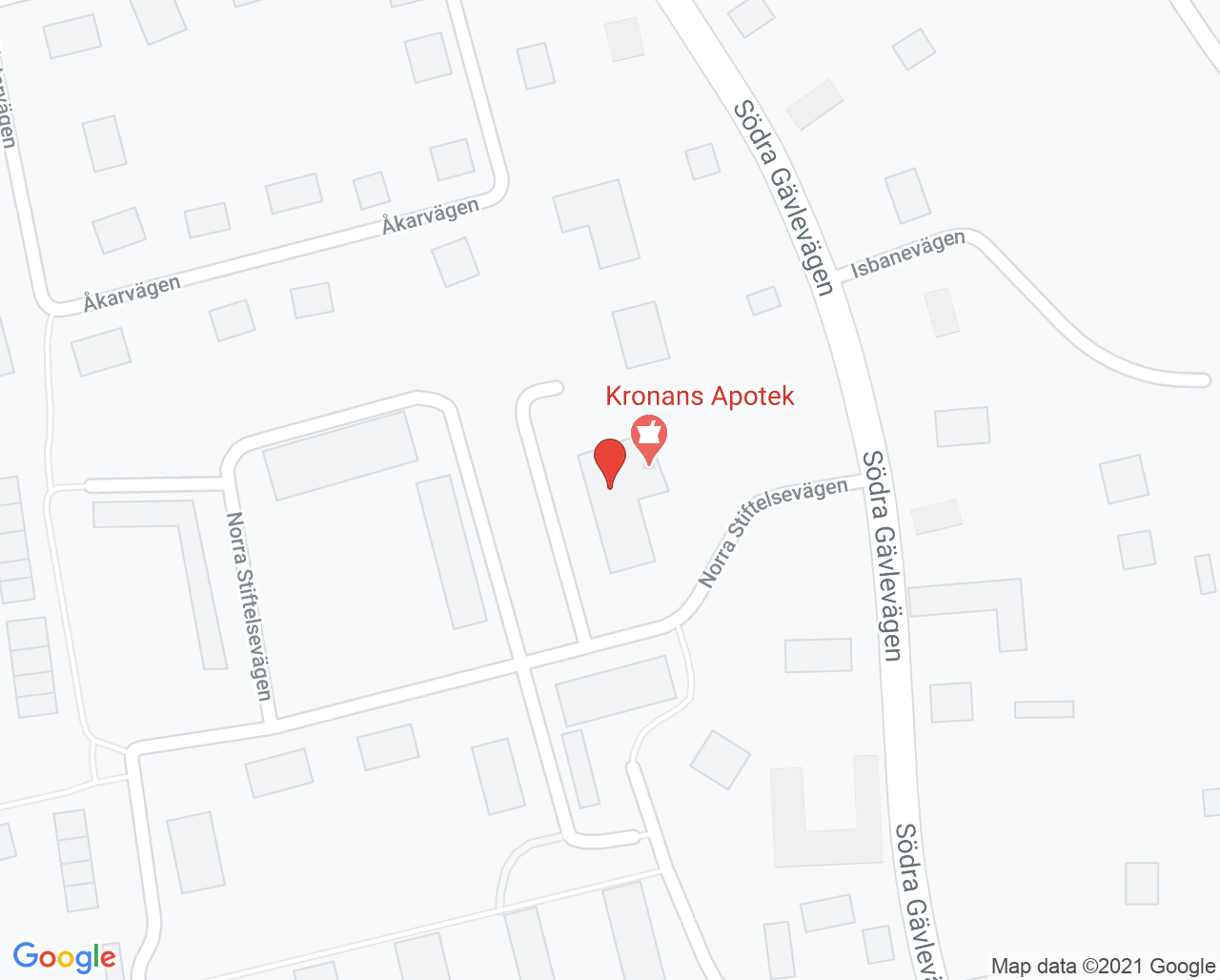 Karta till Folktandvården Hedesunda