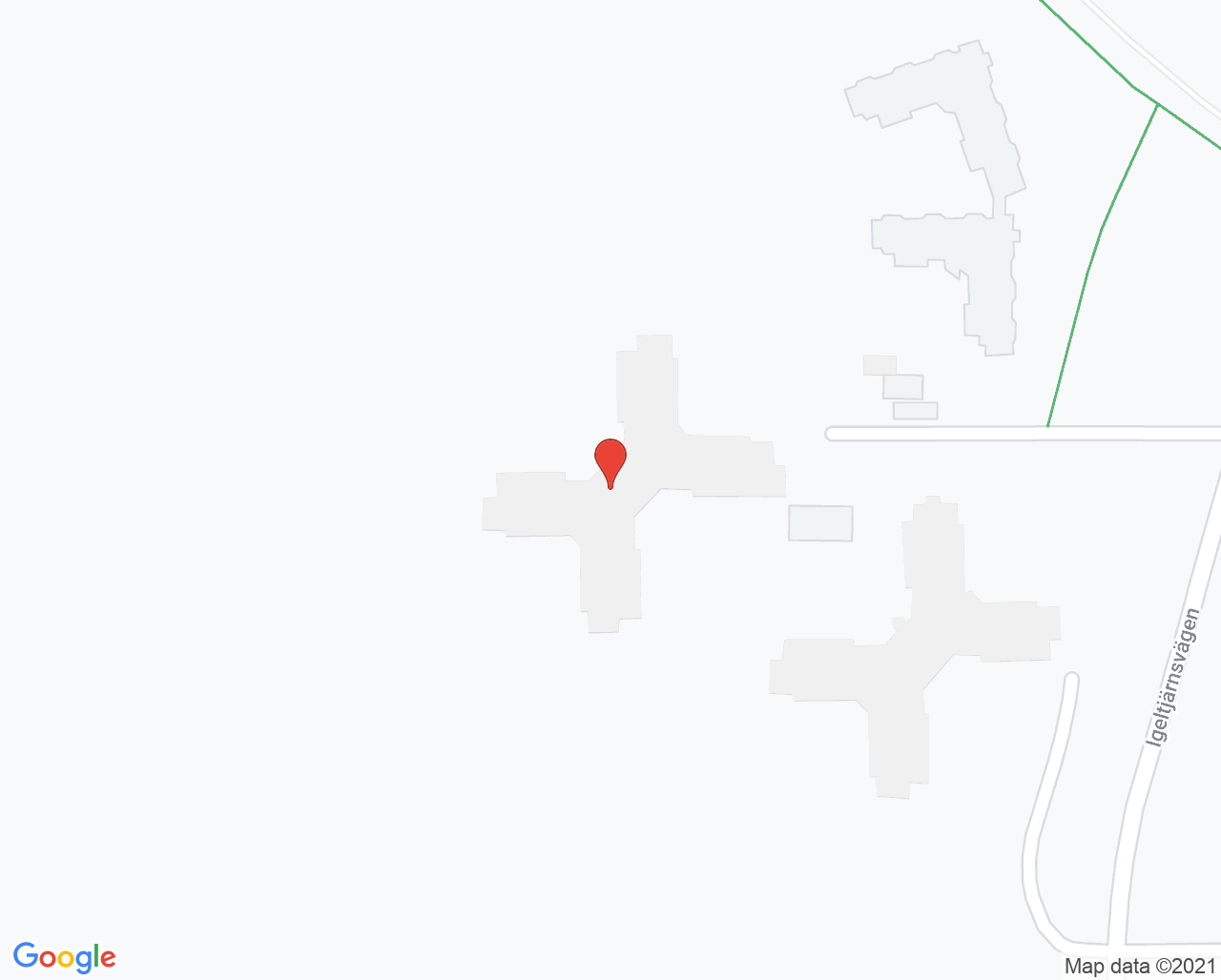 Karta till Psykiatrisk avdelning 52 Sundsvall