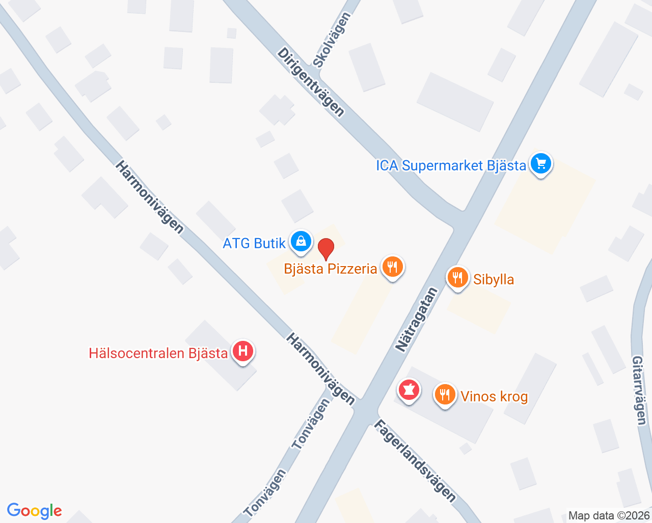 Karta till Oral Care Nätra Tandvård