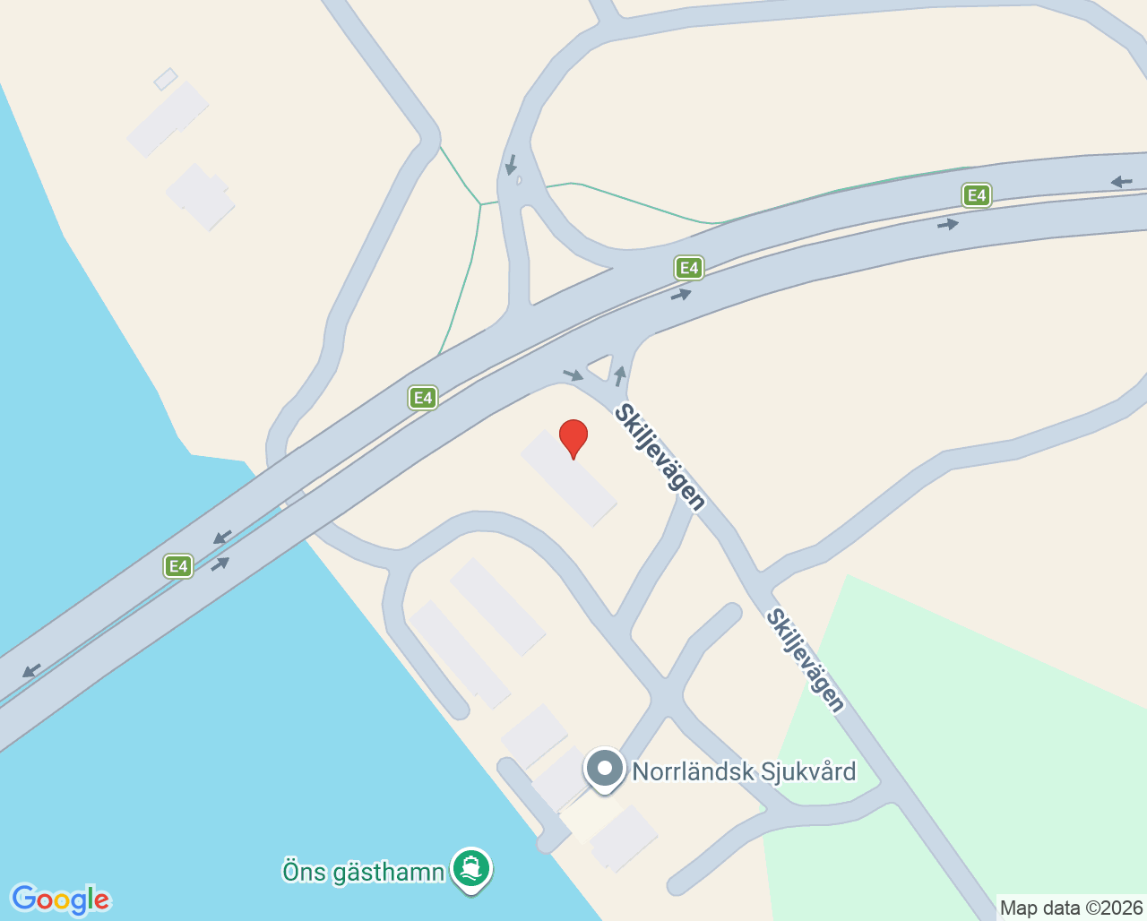 Karta till Vital Skiljevägen - Umeå