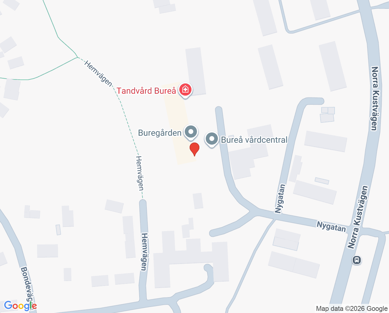 Karta till Tandvård Bureå