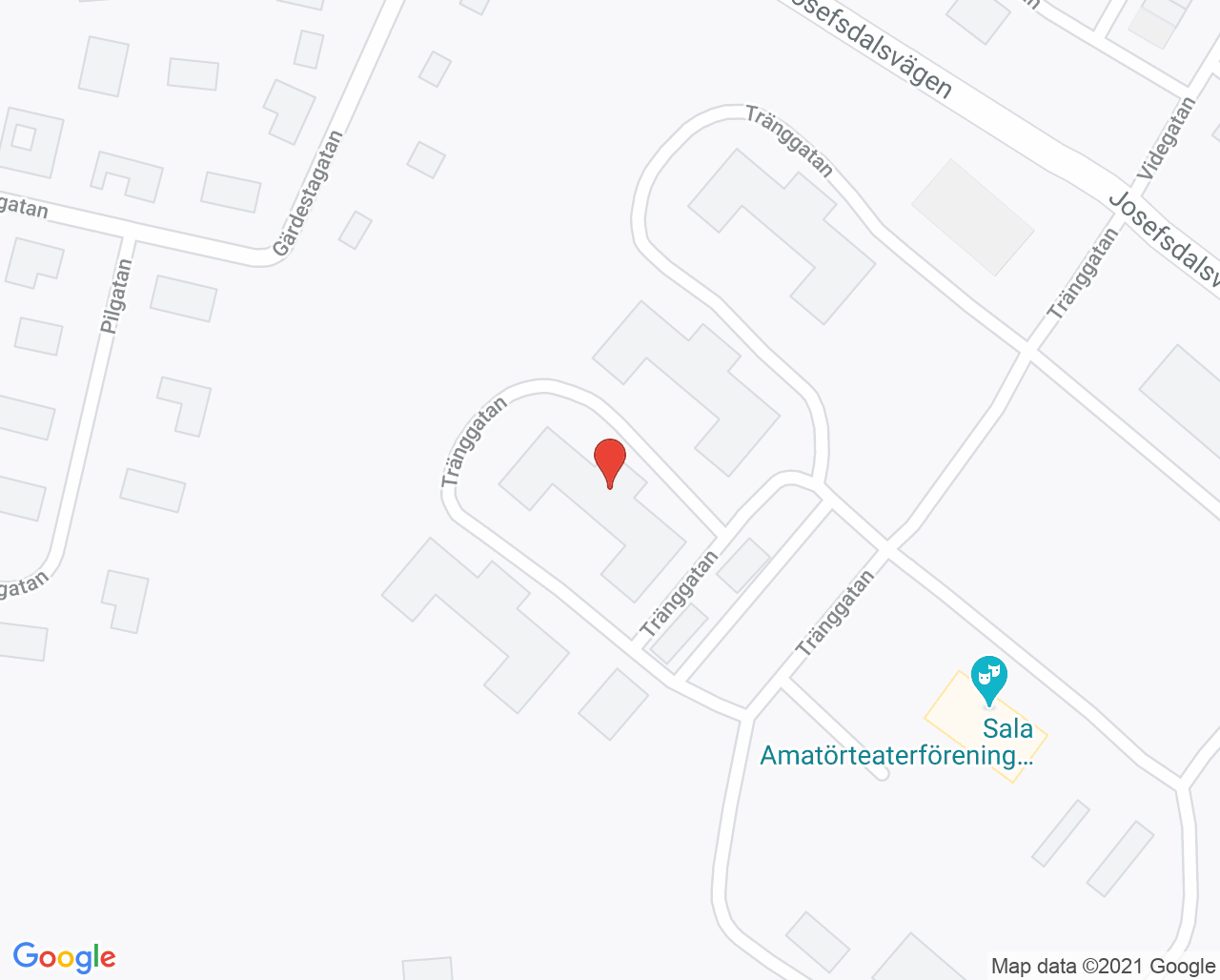 Karta till Rättspsykiatri avdelning 3, Sala
