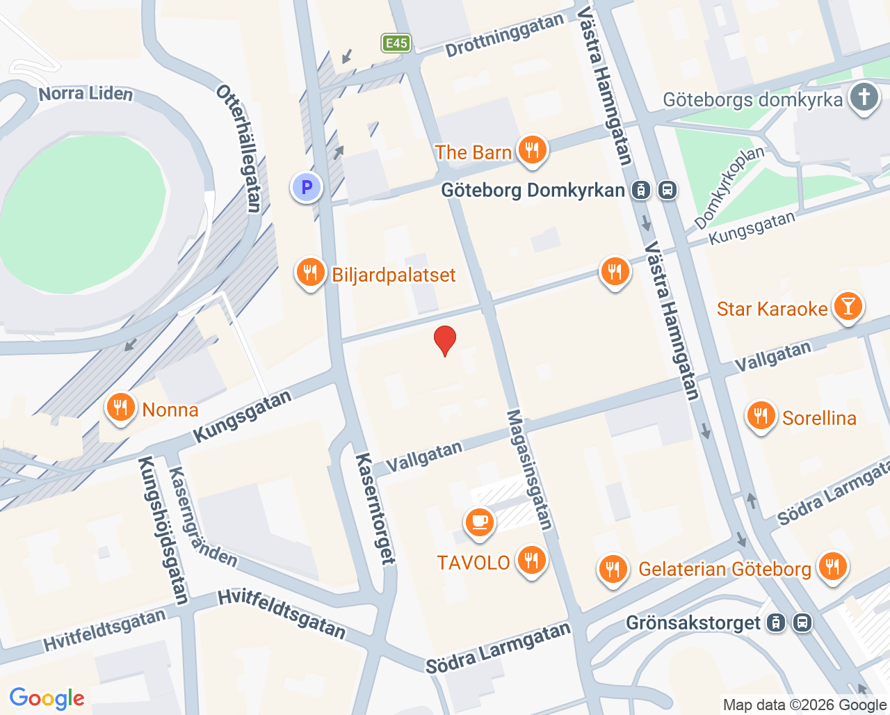 Karta till Active Rehab Göteborg