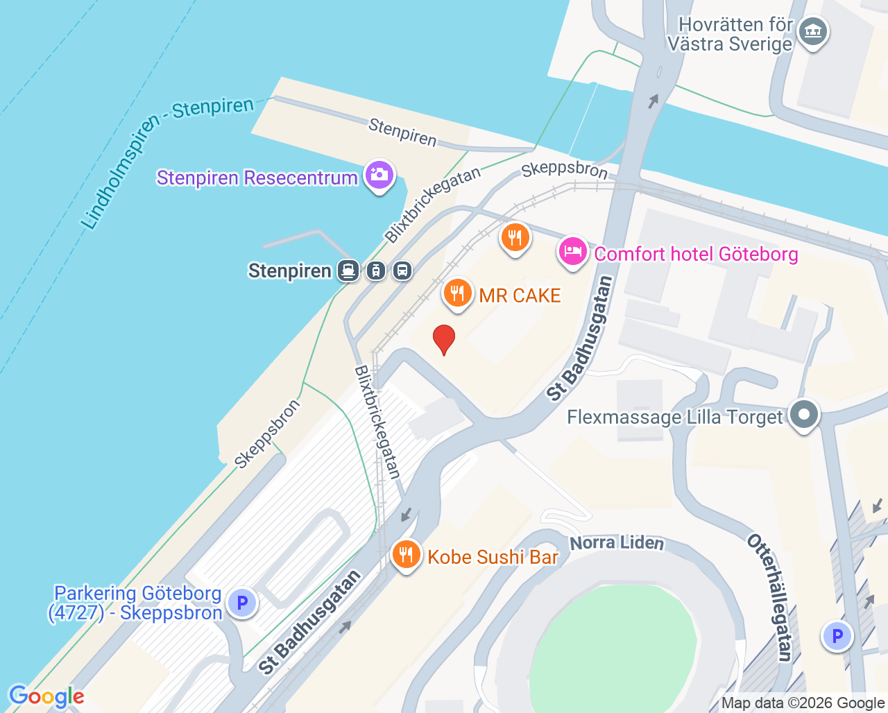 Karta till MedicHouse Sweden AB, Göteborg
