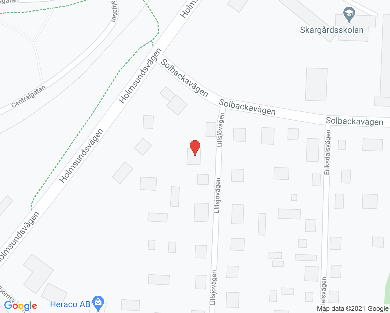 Karta till Skärgårdstandläkarn, Holmsund