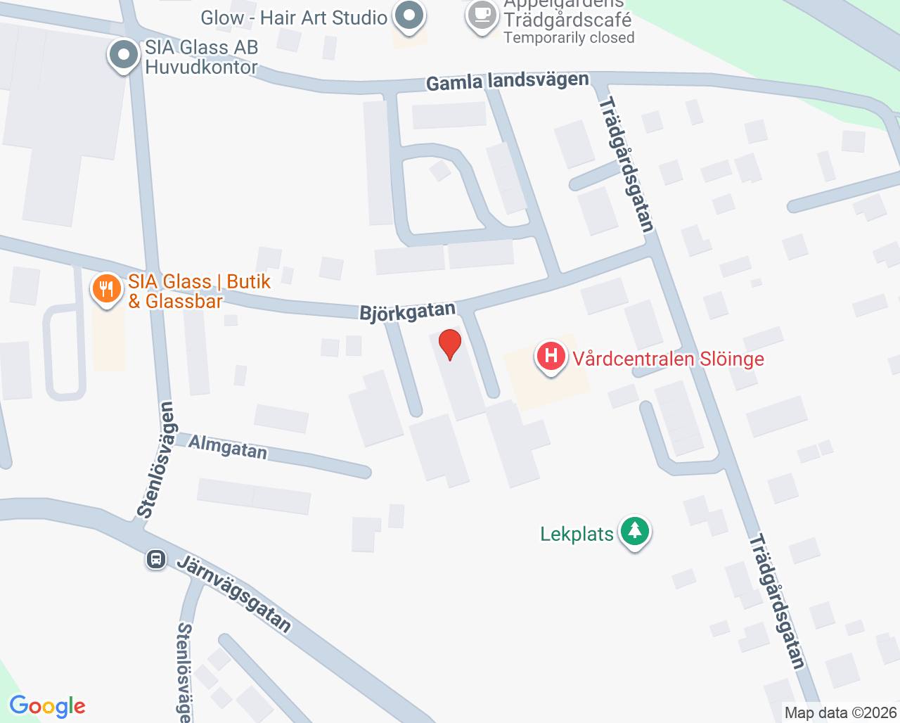 Karta till Provtagningen Slöinge