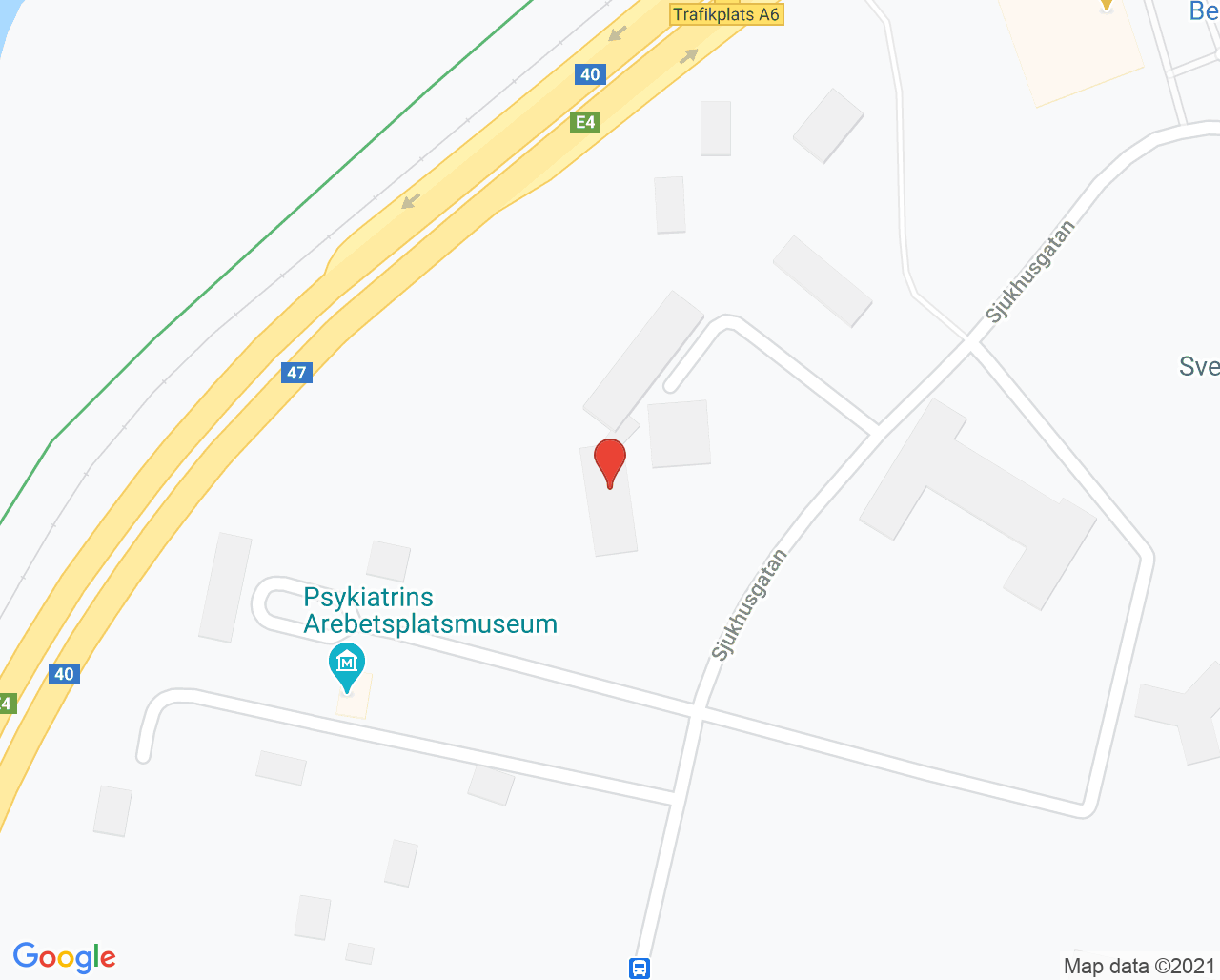 Karta till Hörselhabiliteringen Jönköping