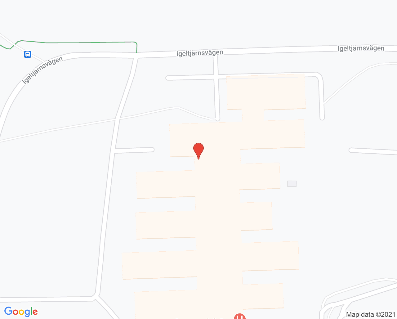 Karta till Infektionsavdelning 1 Sundsvall