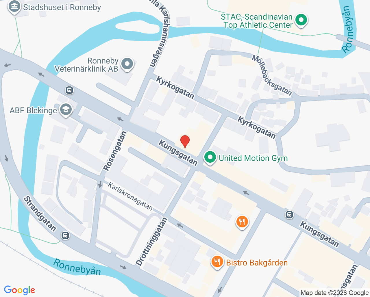 Karta till Tandläkare Ingvar Malm, Ronneby