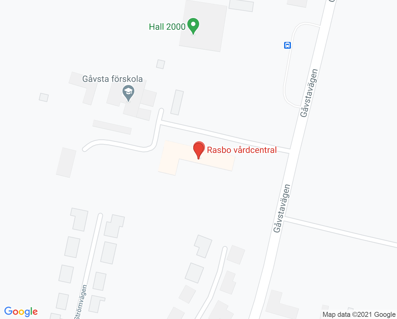 Karta till Distriktsläkare Rasbo vårdcentral, Gåvsta
