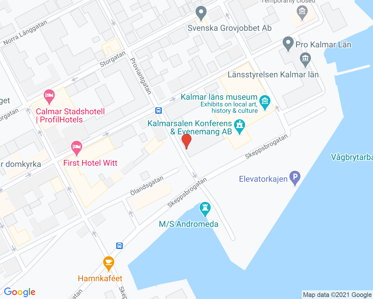 Karta till Tandkronan Tandläkare Robert Hällqvist, Kalmar