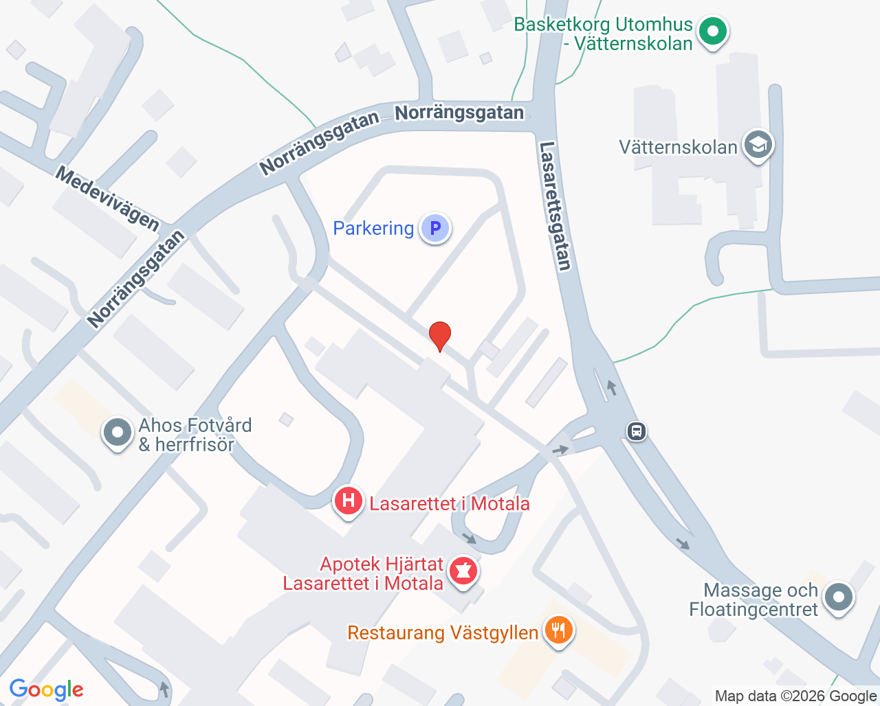Karta till Akutmottagning, Medicinska specialistkliniken