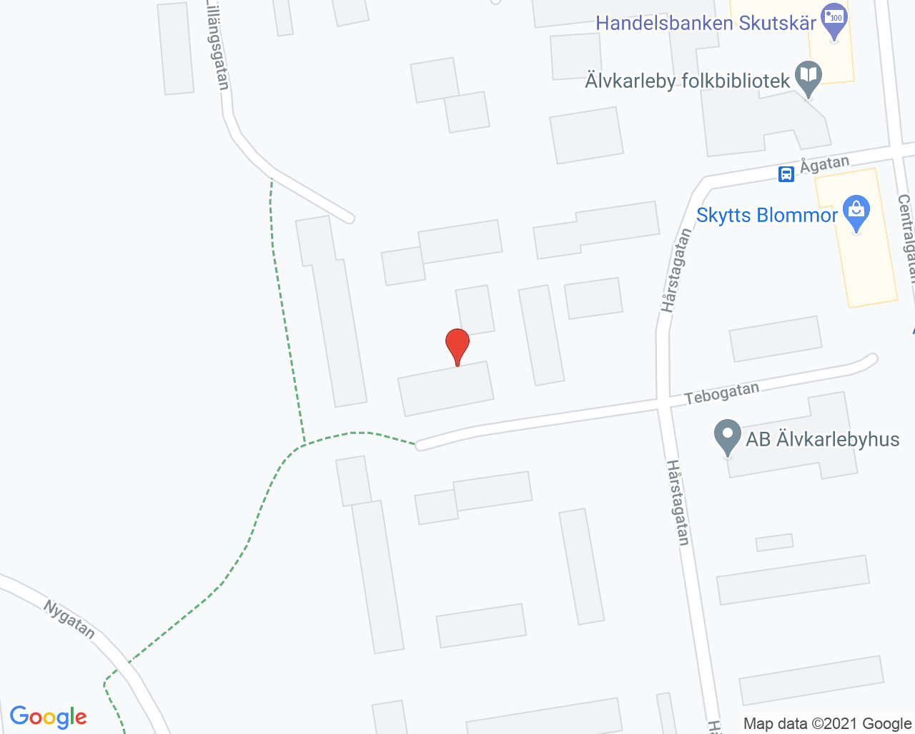 Karta till Kerstins Fotvård, Skutskär