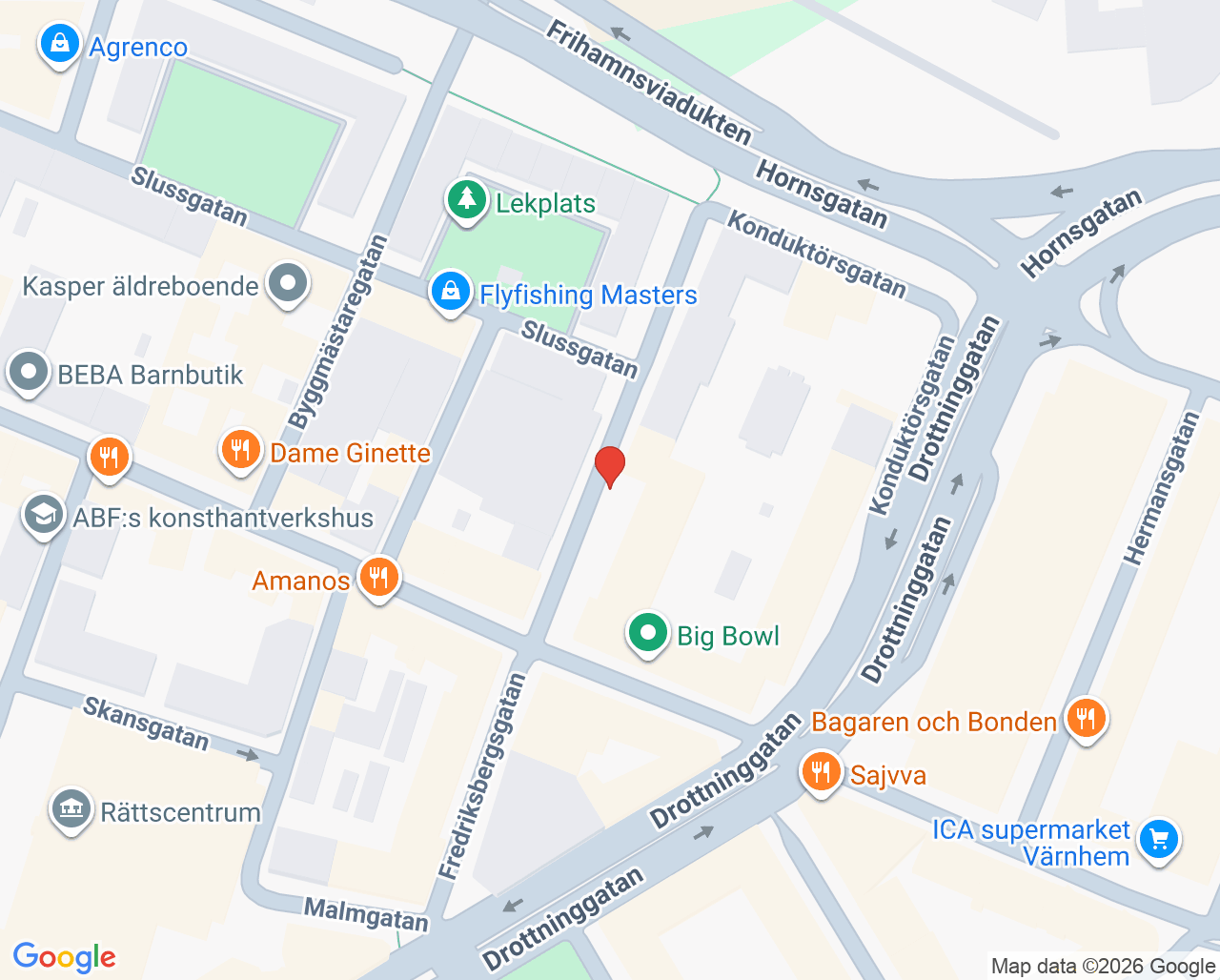 Karta till Oral Care i Malmö