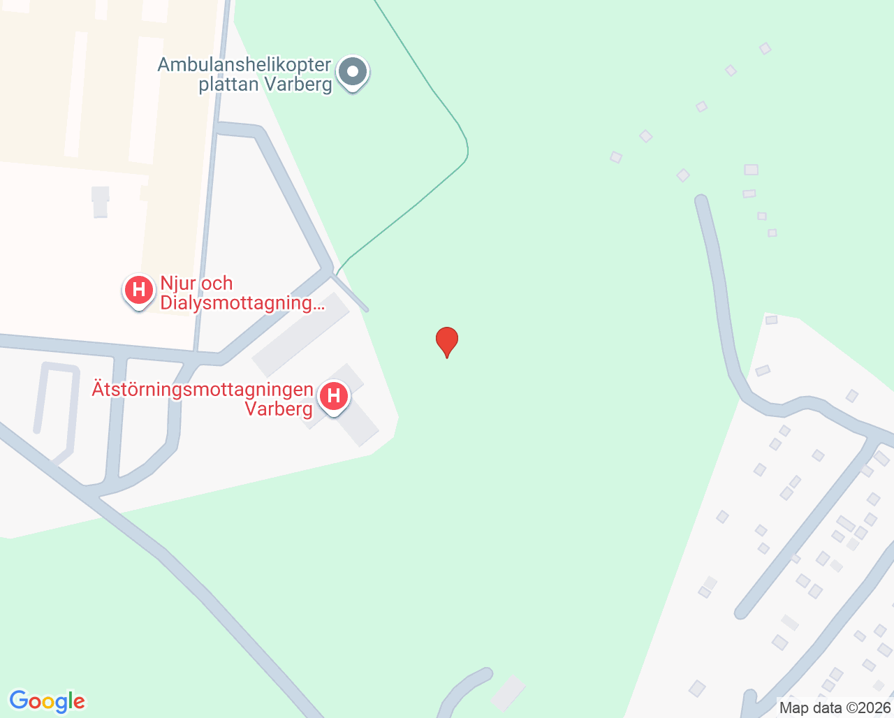 Karta till Minnesmottagningen Varberg