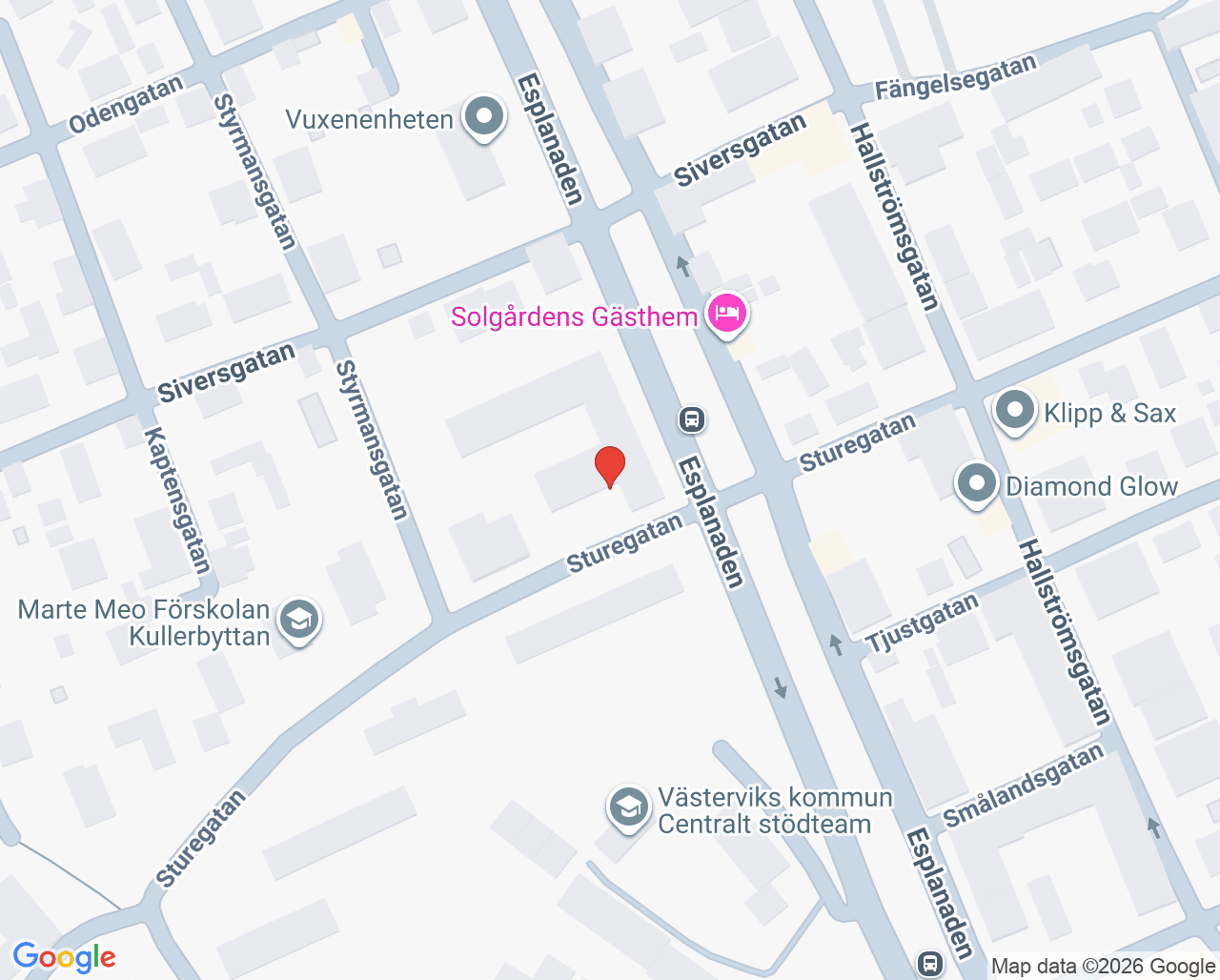 Karta till Tandregleringen Västervik