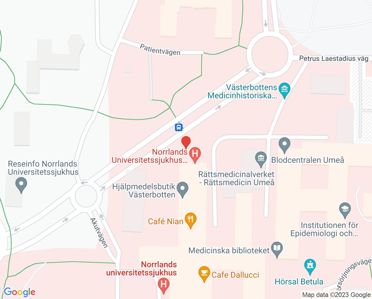 Karta till Folktandvården Tandakuten