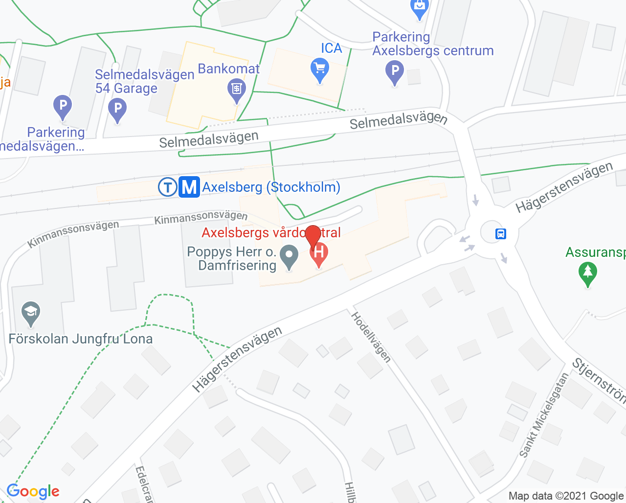 Karta till Vital Axelsberg