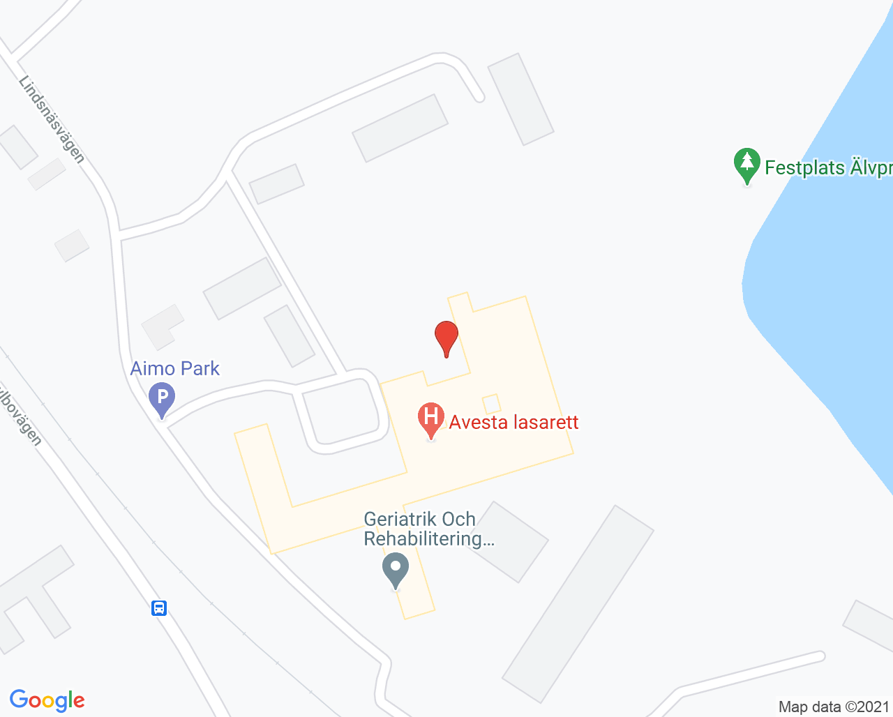 Karta till Akutmottagning Avesta
