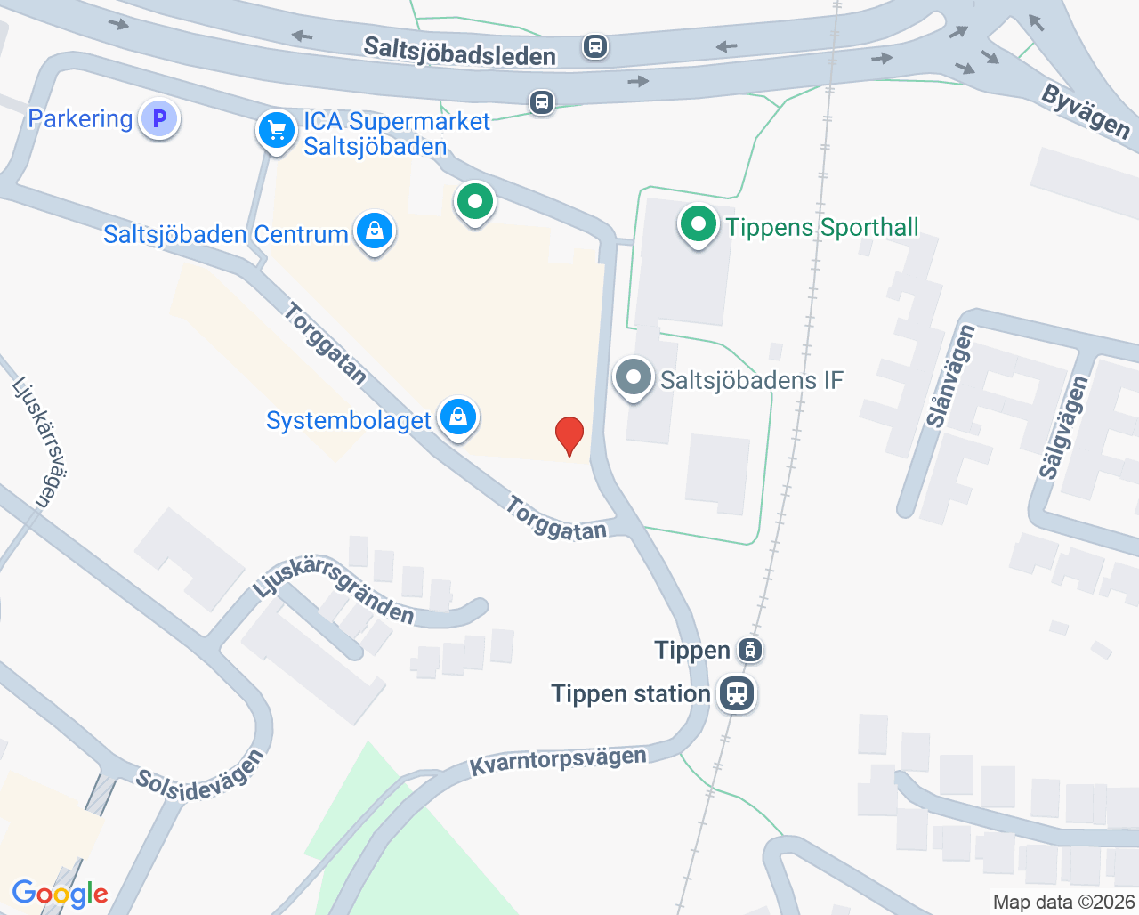 Karta till Folktandvården Saltsjöbaden