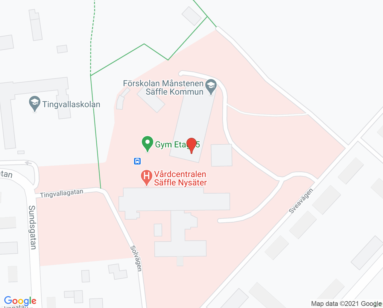 Karta till Ungdomsmottagningen Säffle