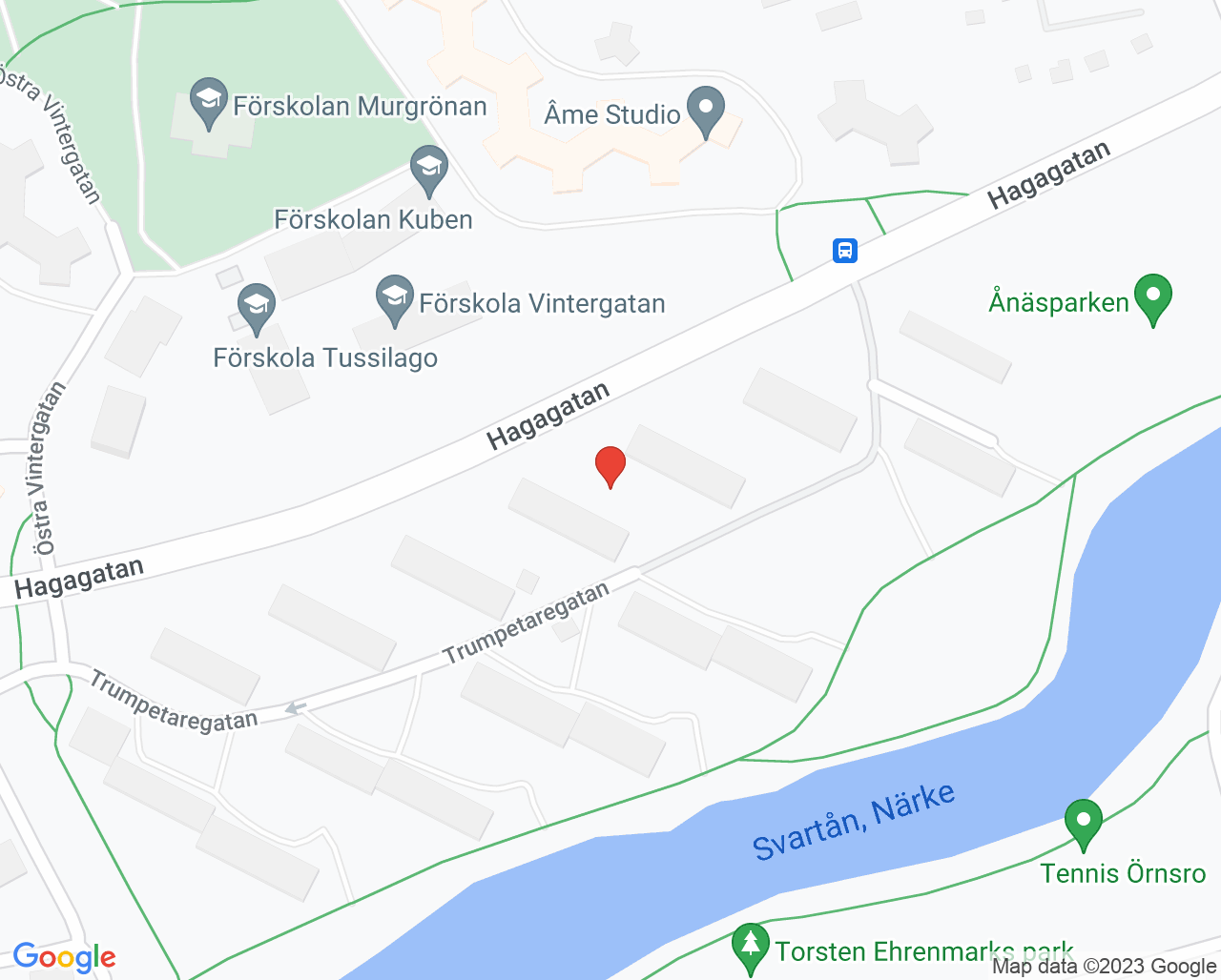 Karta till Allmäntandvård Folktandvården, Örebro