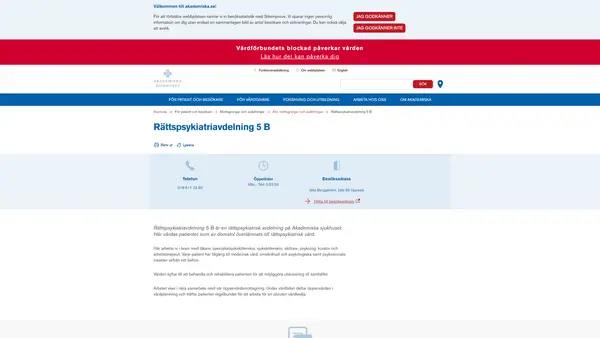 Rättspsykiatriavdelning 5 B