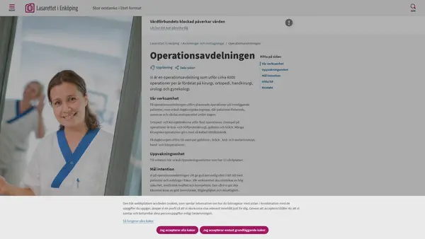 Operationsavdelningen - Lasarettet i Enköping, Enköping