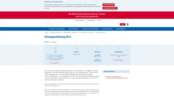 Urologavdelning 50 C