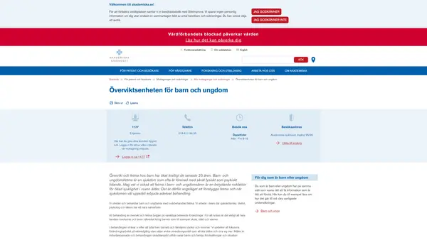 Obesitasmottagningen för barn och ungdom, Uppsala