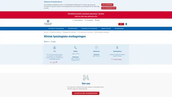 Klinisk fysiologiska laboratoriet vid Akademiska sjukhuset, Uppsala